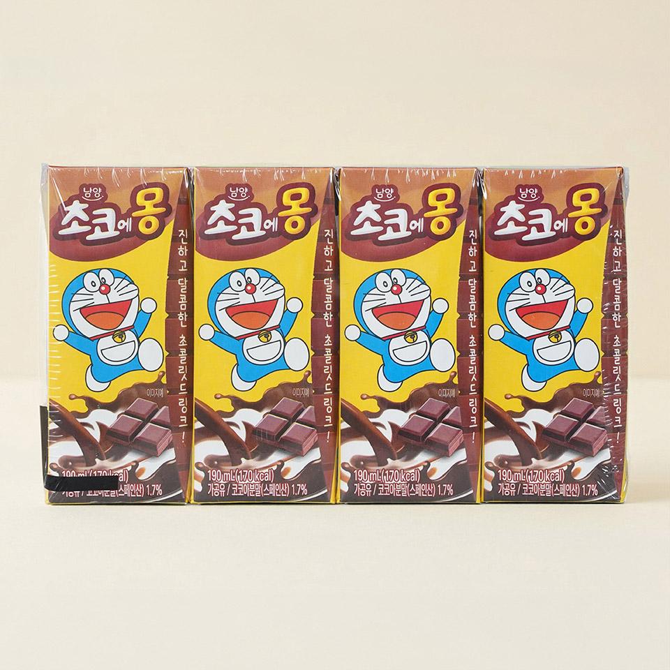 메가마트 남양 초코에몽 초코렛드링크 180mlx4 - 상품 이미지