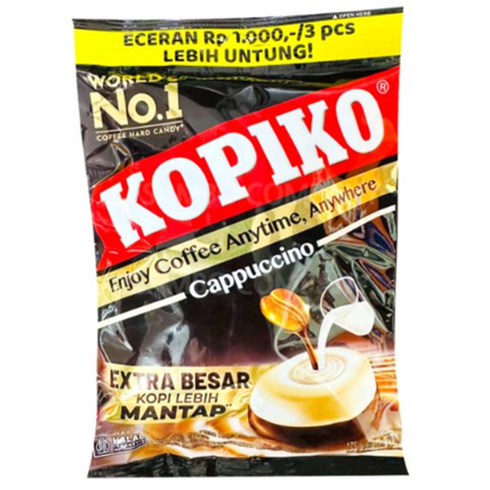 코피코캔디 175g 3봉지 kopiko 잠깨는카페인 대용량 운전할때먹는커피코 카푸치노커피맛 - 상품 이미지