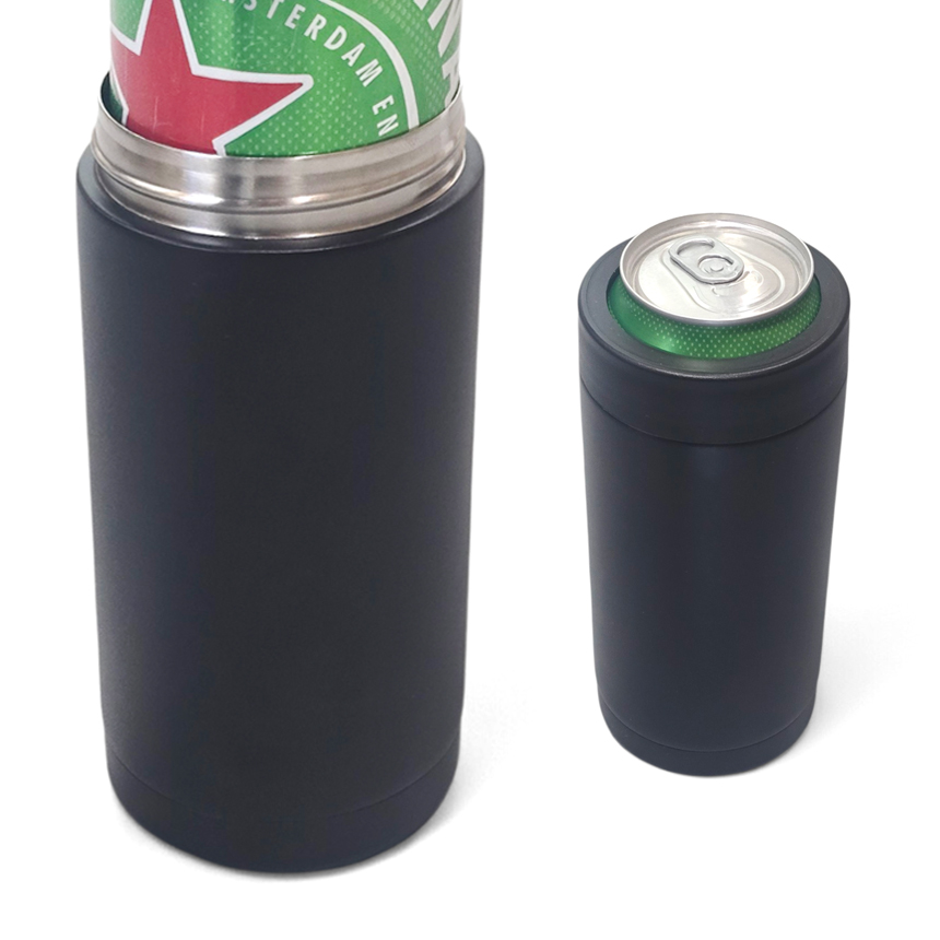 스테인레스 맥주 캔쿨러 캠핑 야구장 보냉 쿨링 아이싱기 500ml, 2개 - 상세 이미지 2