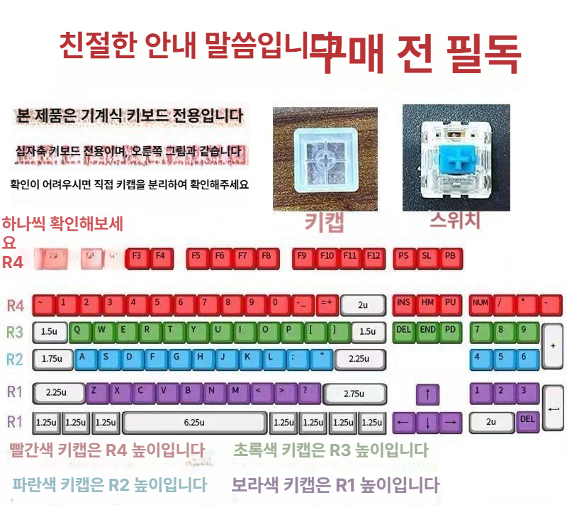 체인소맨 마키마 키보드 키캡 PBT 염료승화 커스텀 굿즈 마치마 7키 조합 - 상세 이미지 2