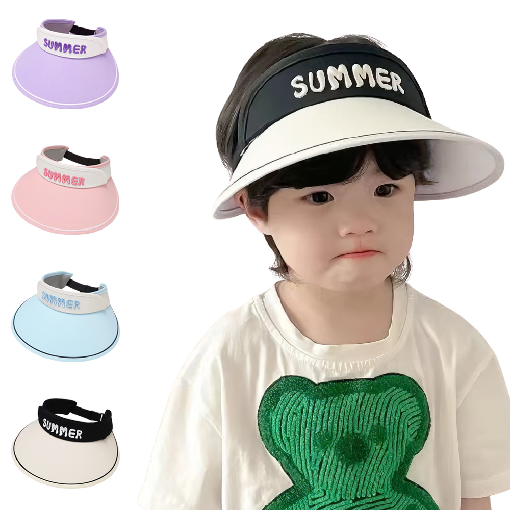 유아 모자 아동 썬 캡 어린이 여아 버킷 아이 바이저 남아 초등 학생 여름 햇빛 가리개 햇 - 상품 이미지