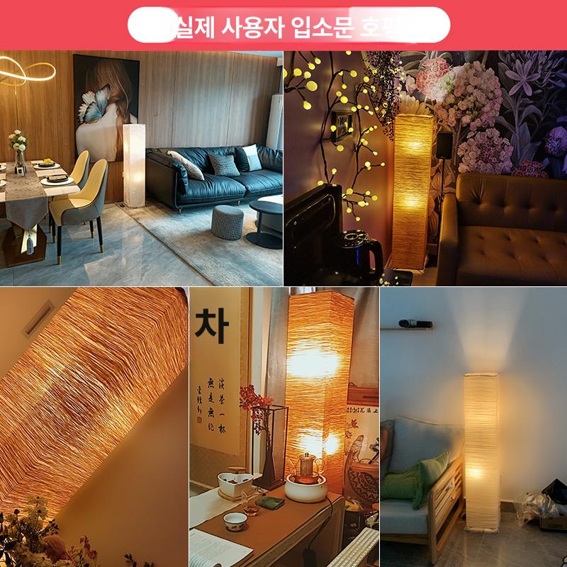 한지 조명 종이 무드등 웜라이트 엔틱 테이블 스탠드 전등 전통 식탁 주방 전등갓 인테리어 - 상세 이미지 5