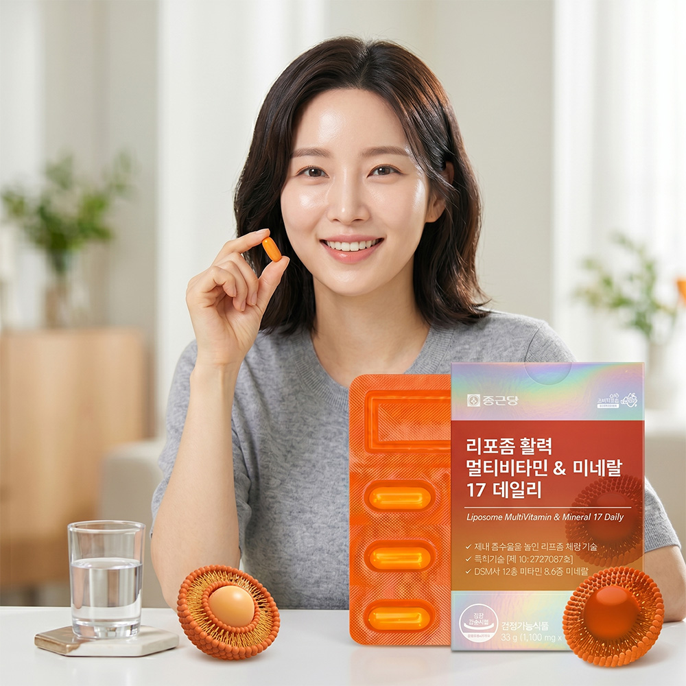 종근당 리포좀 멀티비타민 미네랄 17 데일리 1100mg x 30정 - 상품 이미지