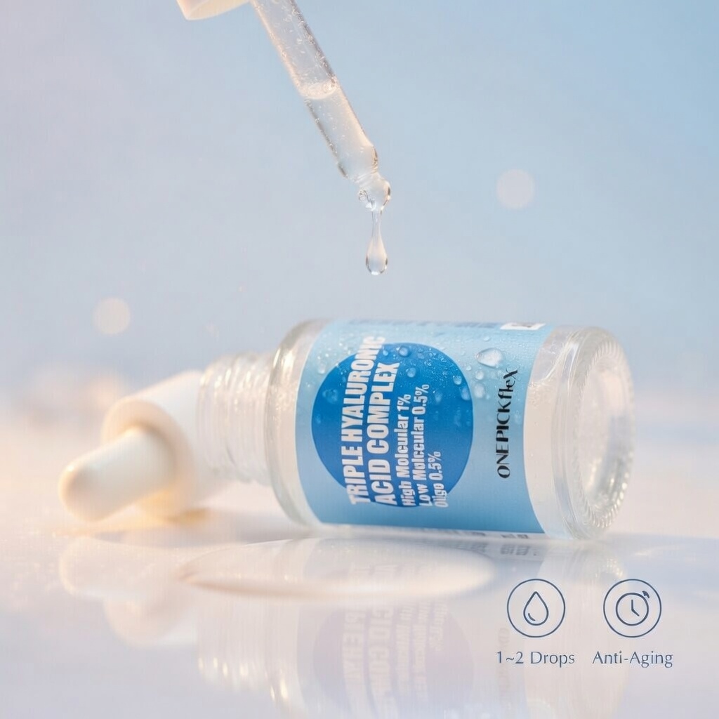 수분 보습 올인원 케어 3중 히알루론산 원액 30ml 원픽플렉스 올리고 고분자 저분자 이미지 7