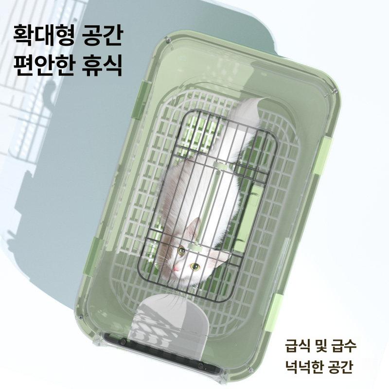 이동 켄넬 중소형 케이지 대형견 차량용 강아지 고양이 애견 가방 - 상세 이미지 3
