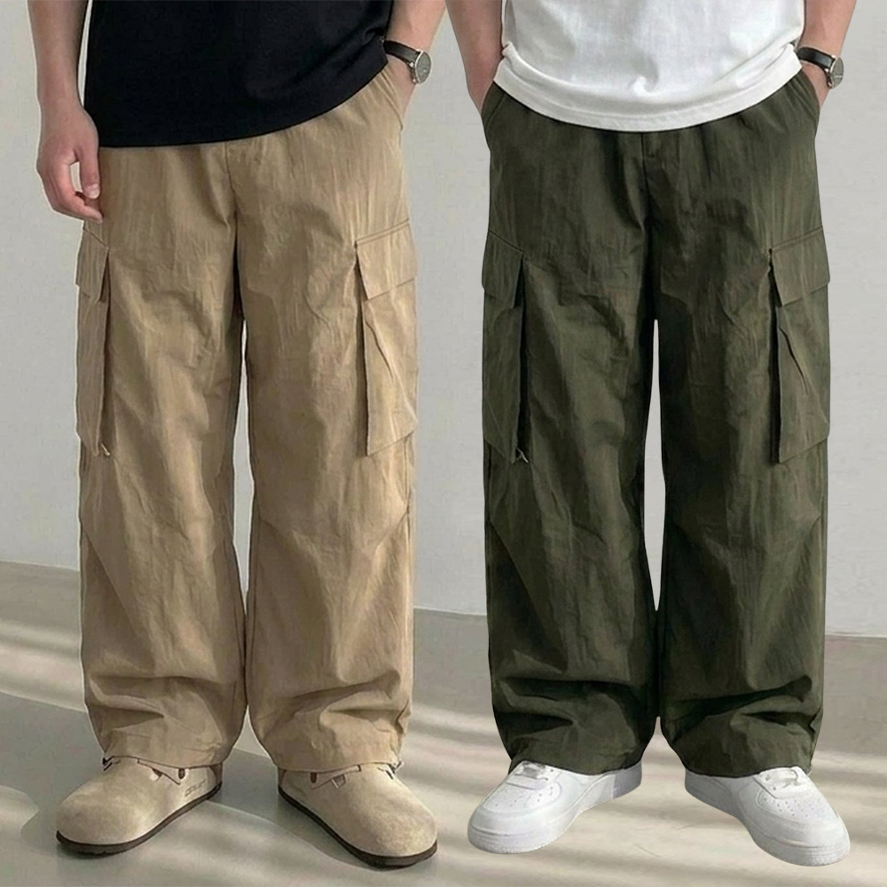 1+1 나일론바지 건빵바지 벌룬팬츠 카고바지 - 상품 이미지