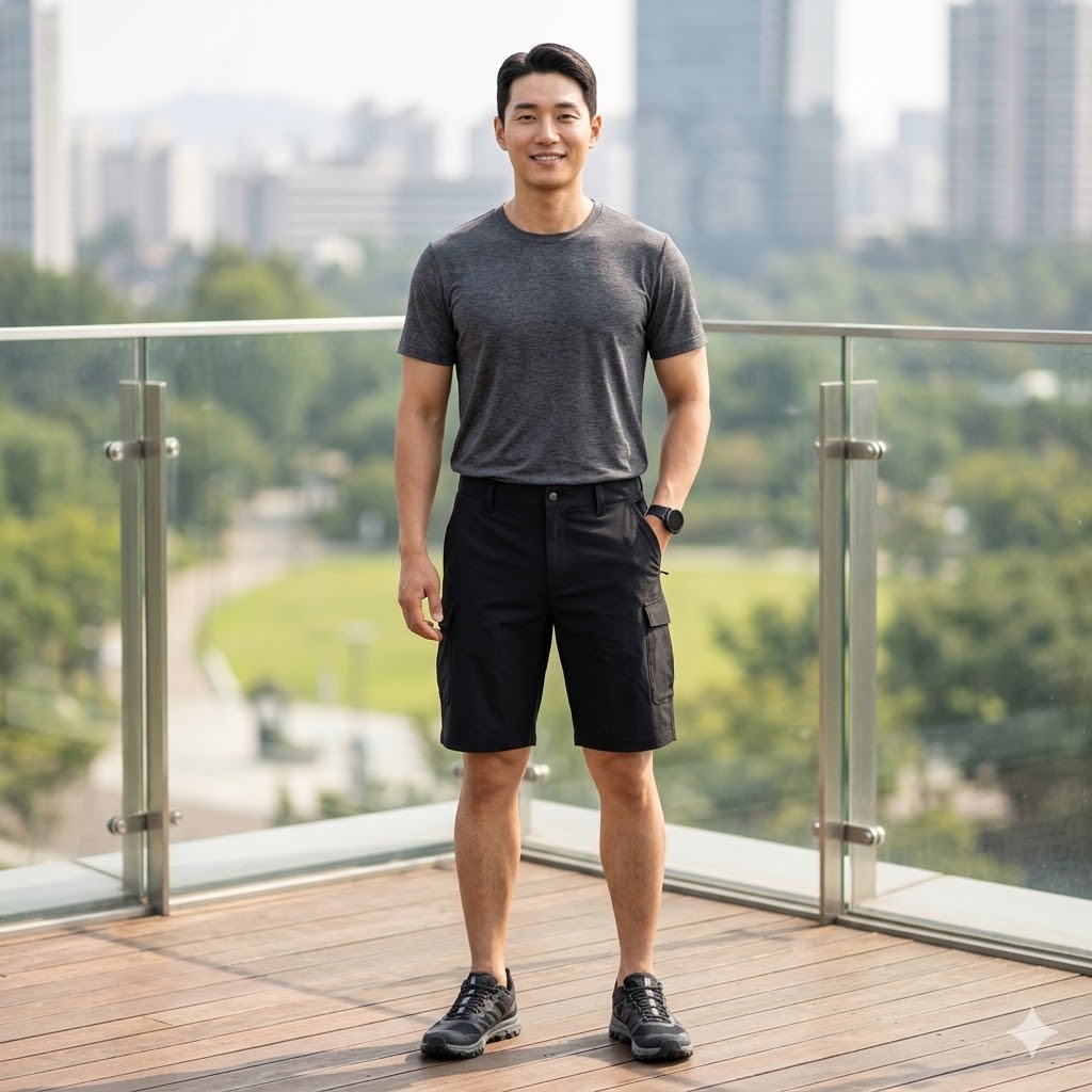 MILLET 밀레 남성 여름 아웃도어 캐쥬얼 카고 하프 등산 반바지 - 상세 이미지 2
