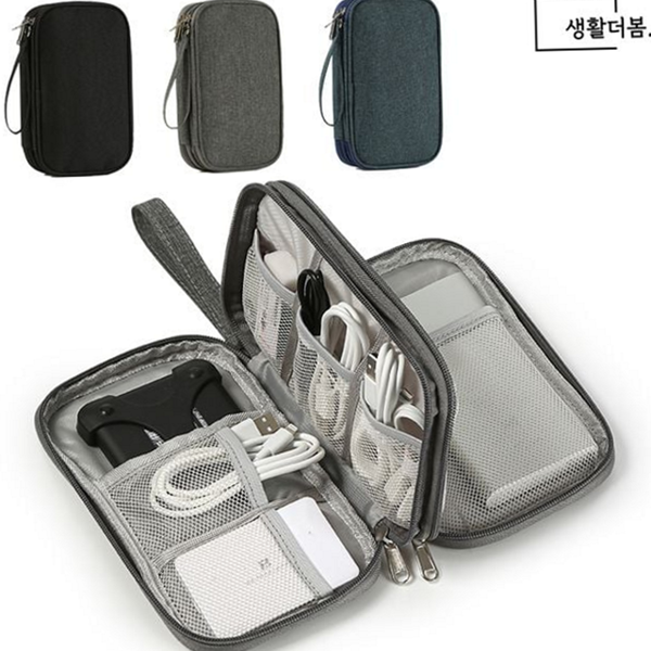 다용도 케이블 수납 파우치 휴대용 멀티 수납 파우치 콤팩트 정리 - 상품 이미지