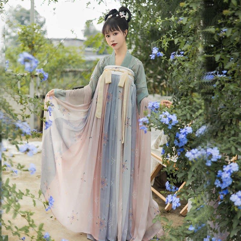 선녀옷 사극 전통의상 드레스 당나라 개량 코스프레 촬영 복장 무협 축제 고대 공주 의상 - 상세 이미지 4