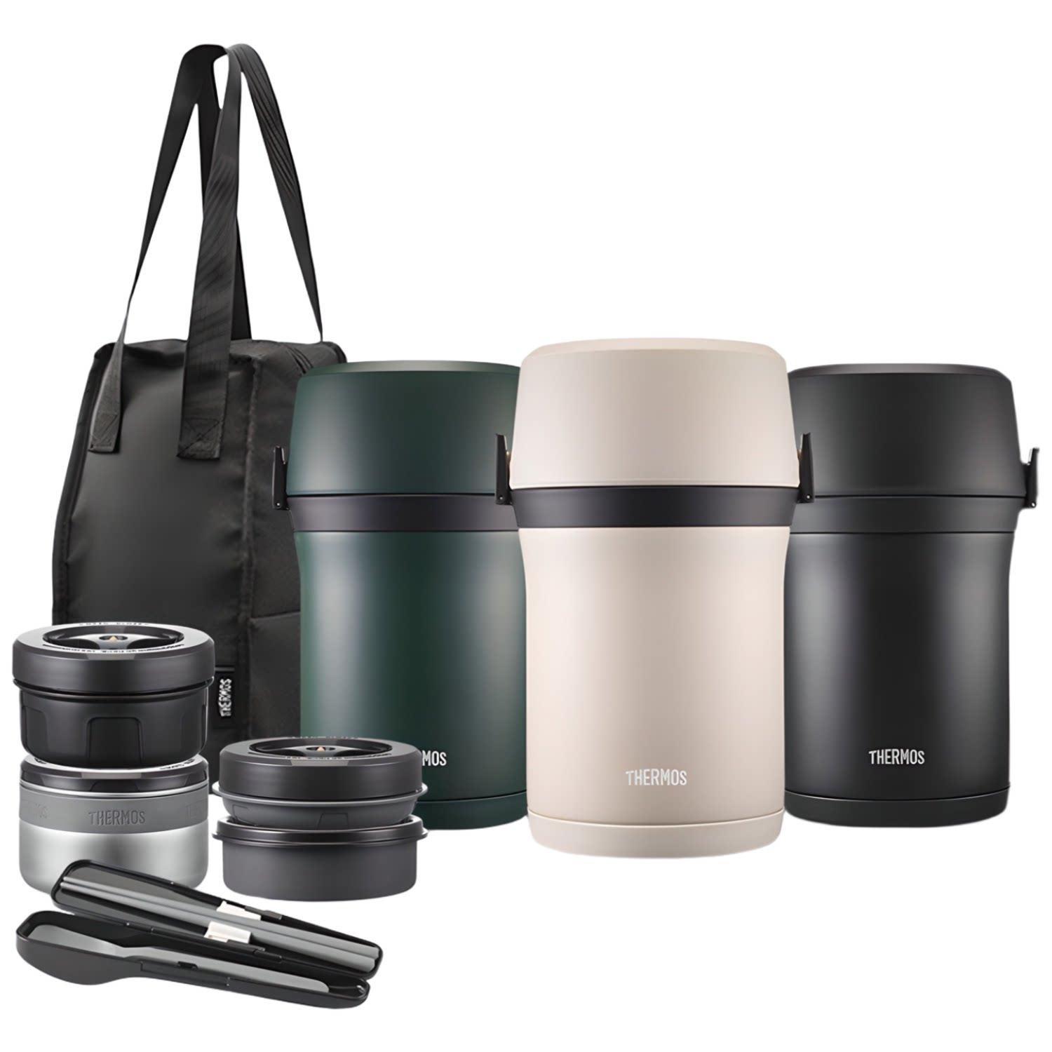 THERMOS 보온 도시락통 도시락 캠핑 학생 직장인용 크림화이트 885ml - 상세 이미지 5