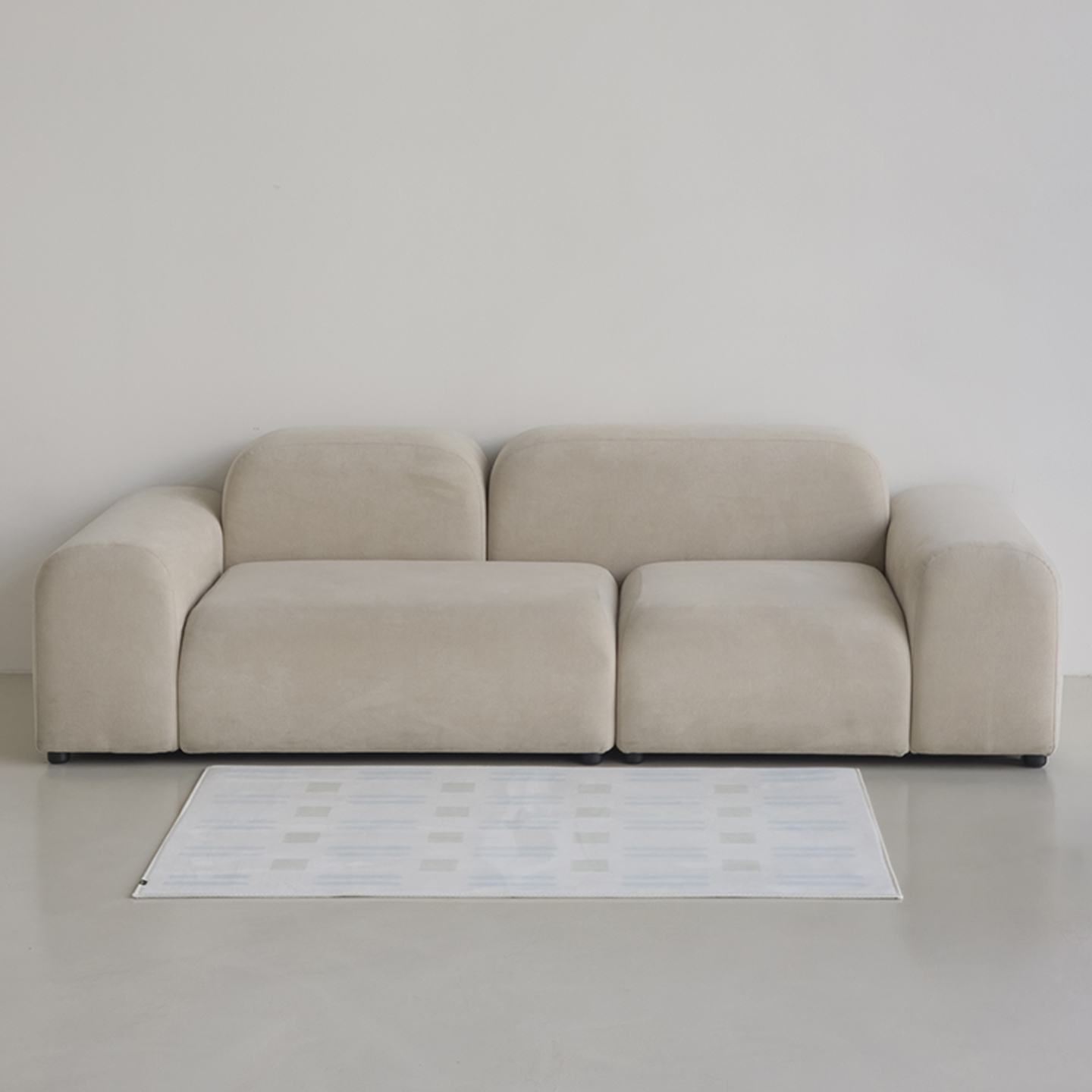 세이지브리즈 소프티 발수 러그 사계절 단모 거실 침실 소프트 카페트 단일 색상, 100x150cm - 상품 이미지