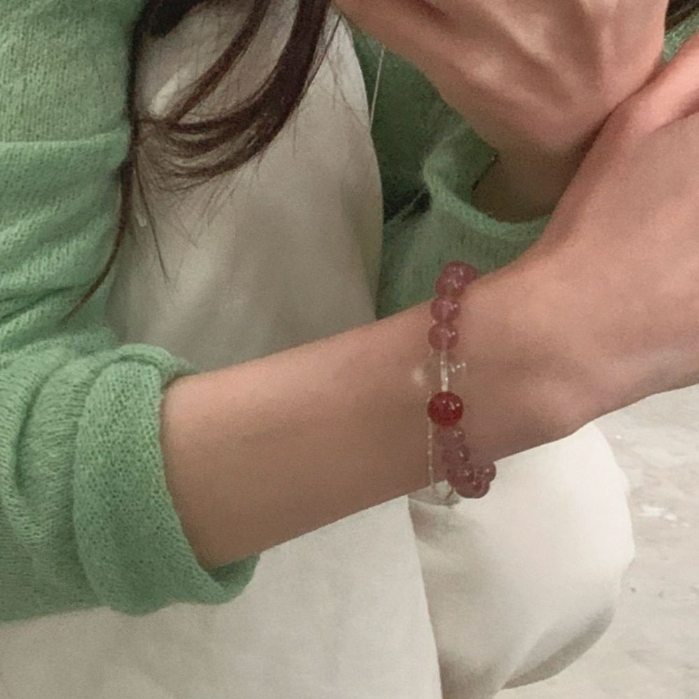 소원부적 풍요로운 데일리 핑크 기원 팔찌 이미지 7