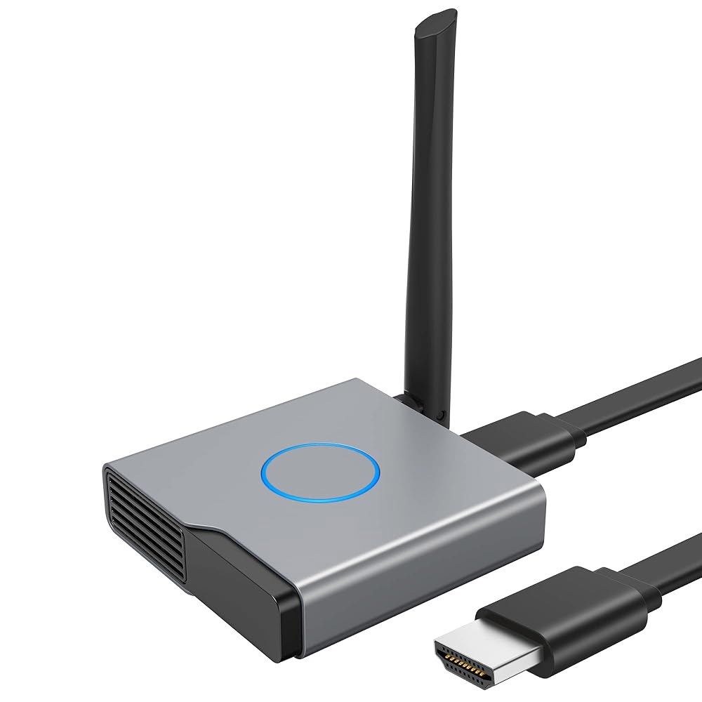 노트북, PC, 스마트폰에서 HDTV 프로젝터 모니터까지 무선 HDMI 디스플레이 동글 어댑터 4K, 수신기, 스트리밍 미디어 비디오 / 오디오 파일 익스텐더 - 상품 이미지