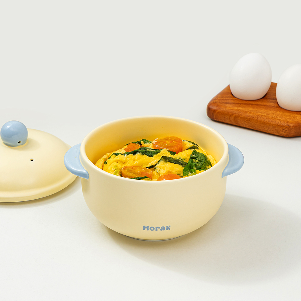 윤도자기 모락 전자레인지 생선찜기 라면 계란찜 야채 - 상세 이미지 3