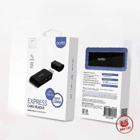 레드캣협력사 엑토 익스프레스 카드리더기 블랙 USB 메모리카드 SD TF 리더