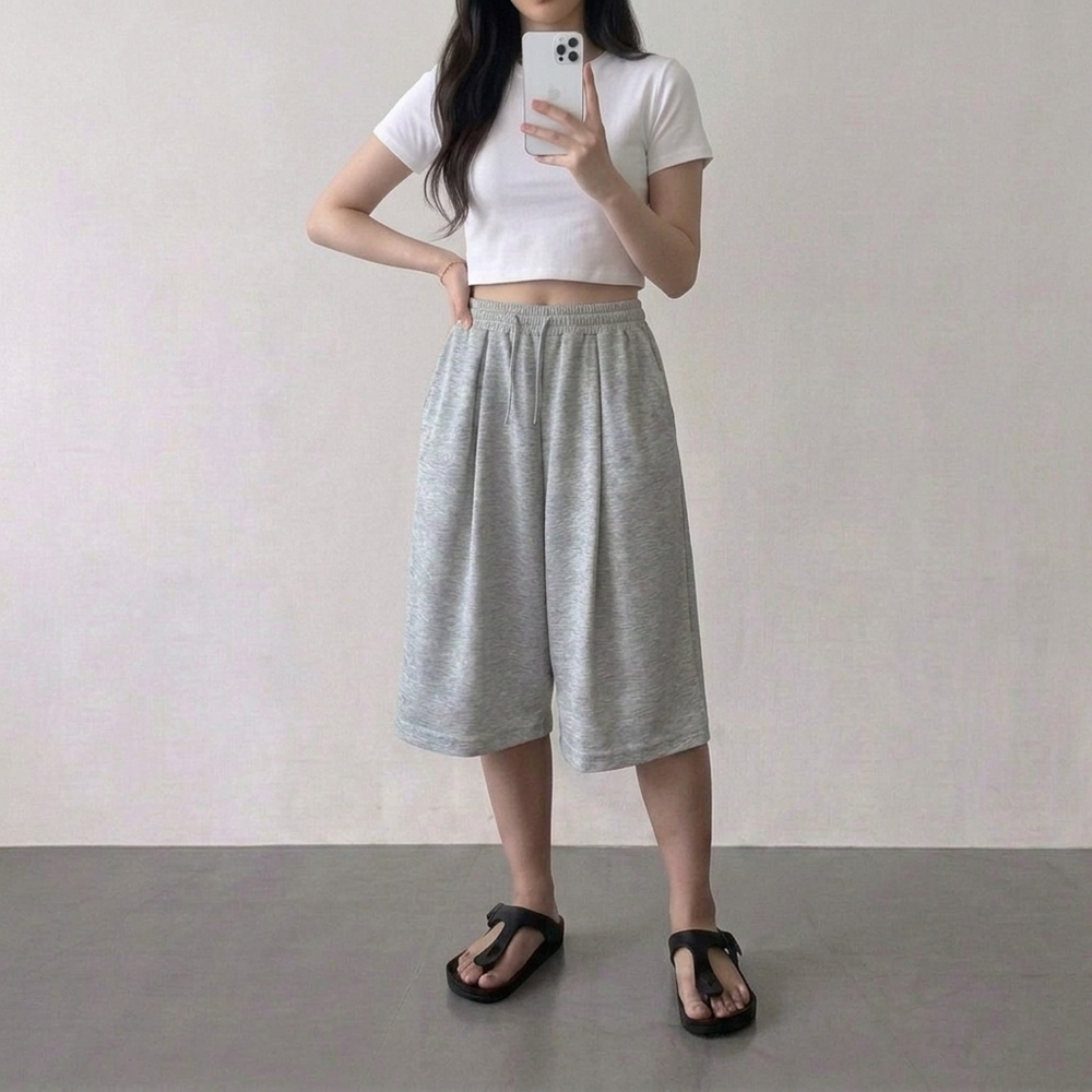 1+1 여성버뮤다팬츠 버뮤다팬츠여자 여성7부바지 상품 이미지