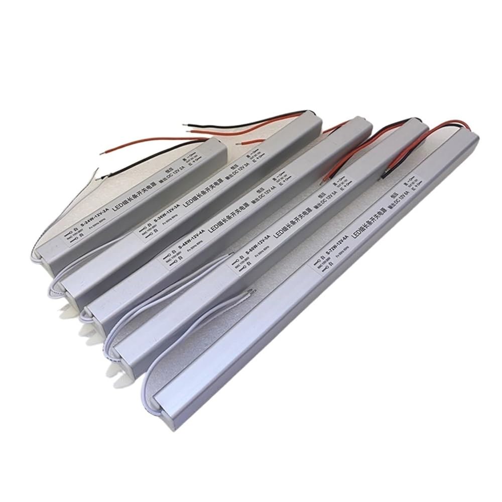 1pcs AC110V 220V ~ DC12V 2A 드라이버 스위칭 전원 공급 장치 24V 슬림 스트립 컨버터 24W 36W 48W 60W 72W LED 라이트 박스 변압기(24W, - 상품 이미지