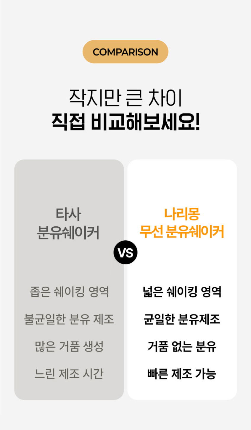 나리몽 무선 분유쉐이커
