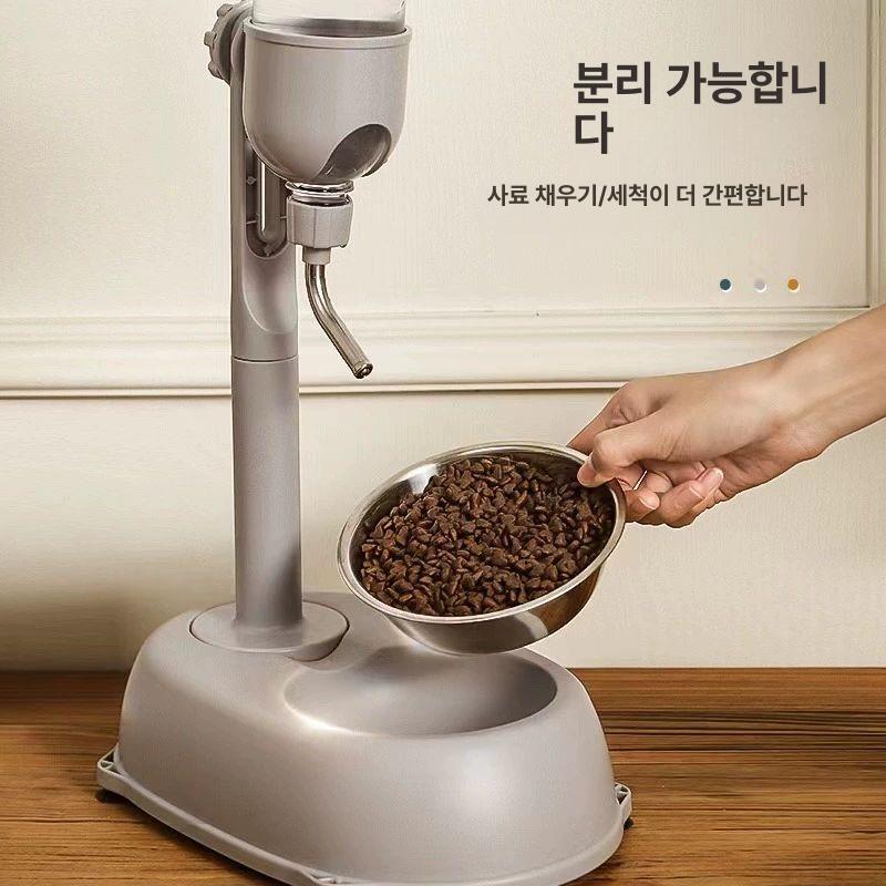 반려견 대형견 음수대 급수대 디스펜서 물그릇 매트 빨판 싱글볼 식수 - 상세 이미지 5