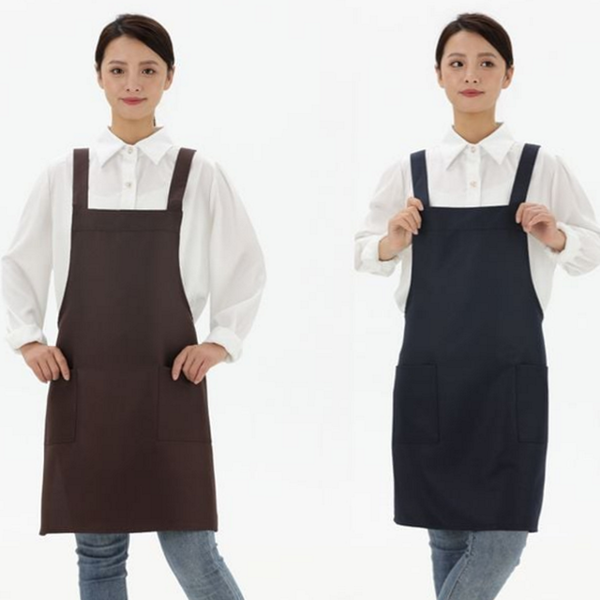 가벼운 h형 앞치마 투포켓 폴리 앞치마 데일리 카페 단체 - 상품 이미지