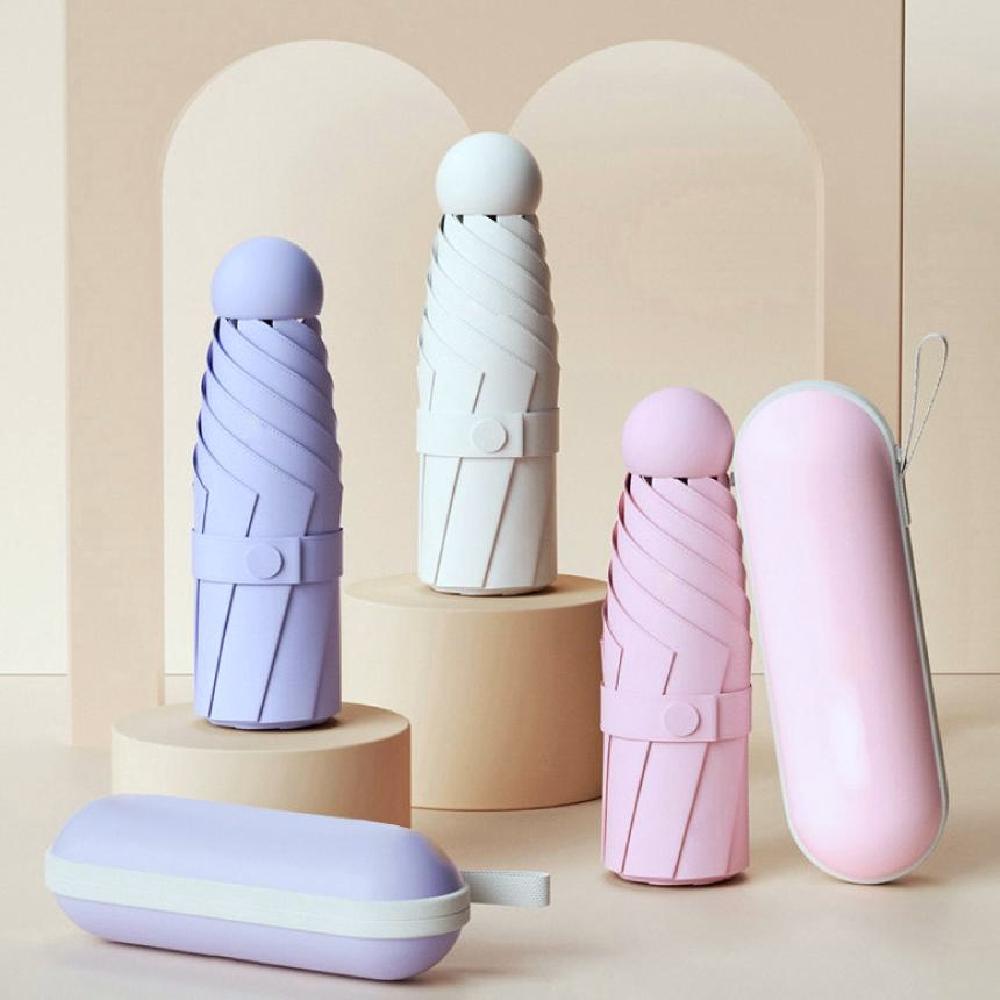 미니 우양산 캡슐파우치 미니양산 선물용 답례품 판촉 홍보용 인쇄가능 자외선차단 우산 - 상세 이미지 2