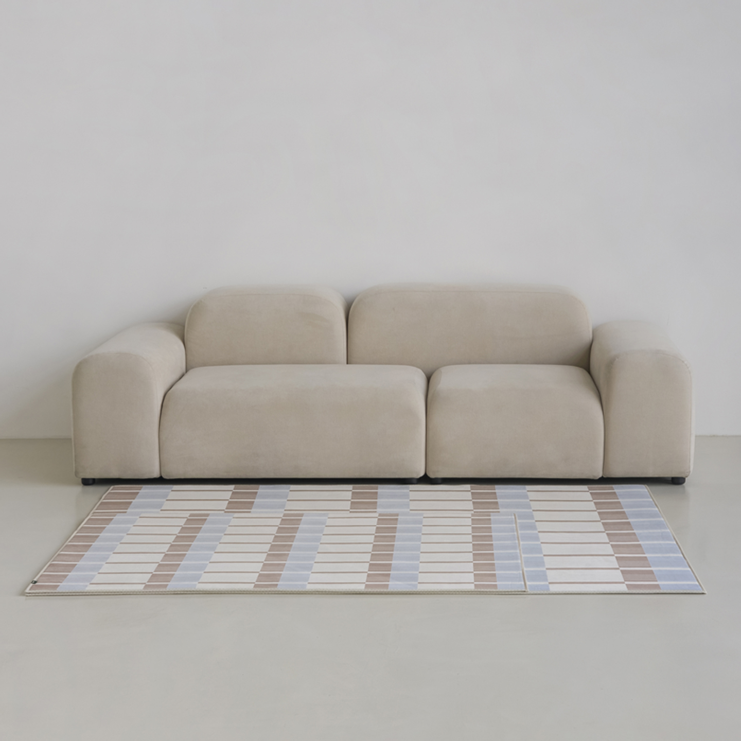 밀크티 소프티 발수 러그 사계절 단모 거실 침실 소프트 카페트 단일 색상, 170x230cm 이미지 7