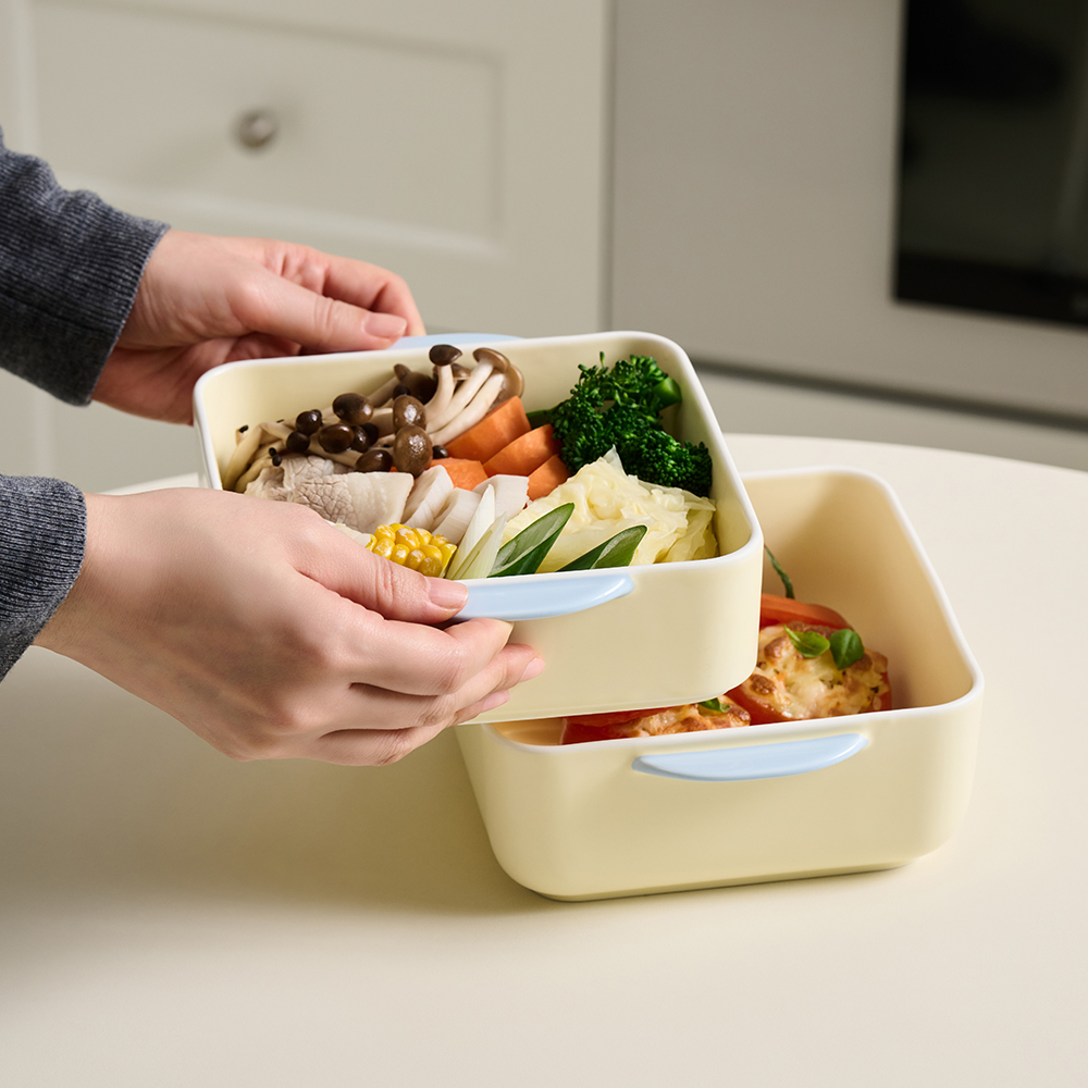 윤도자기 모락 전자레인지 생선찜기 라면 계란찜 야채 - 상세 이미지 4