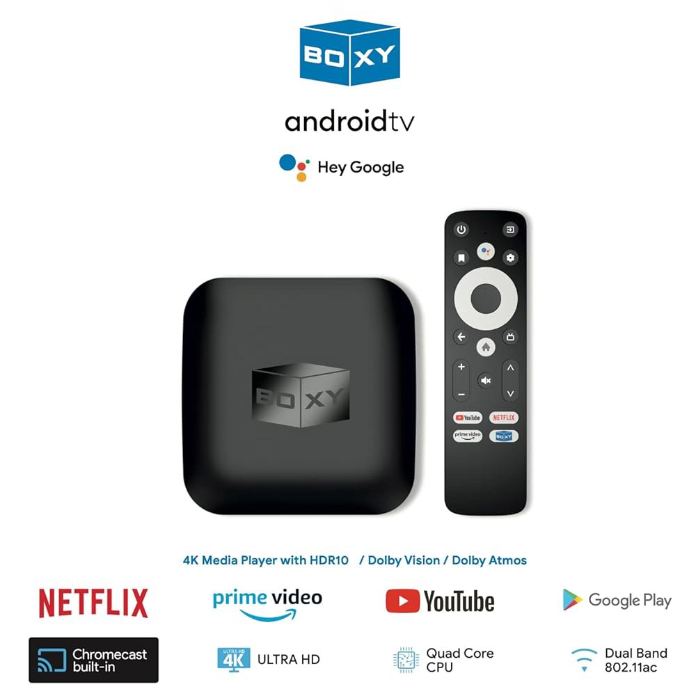 BOXY 안드로이드 TV 박스, 스트리밍 미디어 플레이어 4K, 듄 HD 센터, 미니 PC, AV1, USB 3.0, 이더넷, MKV / ISO DV P7 FEL AFR, HDR1 - 상세 이미지 2