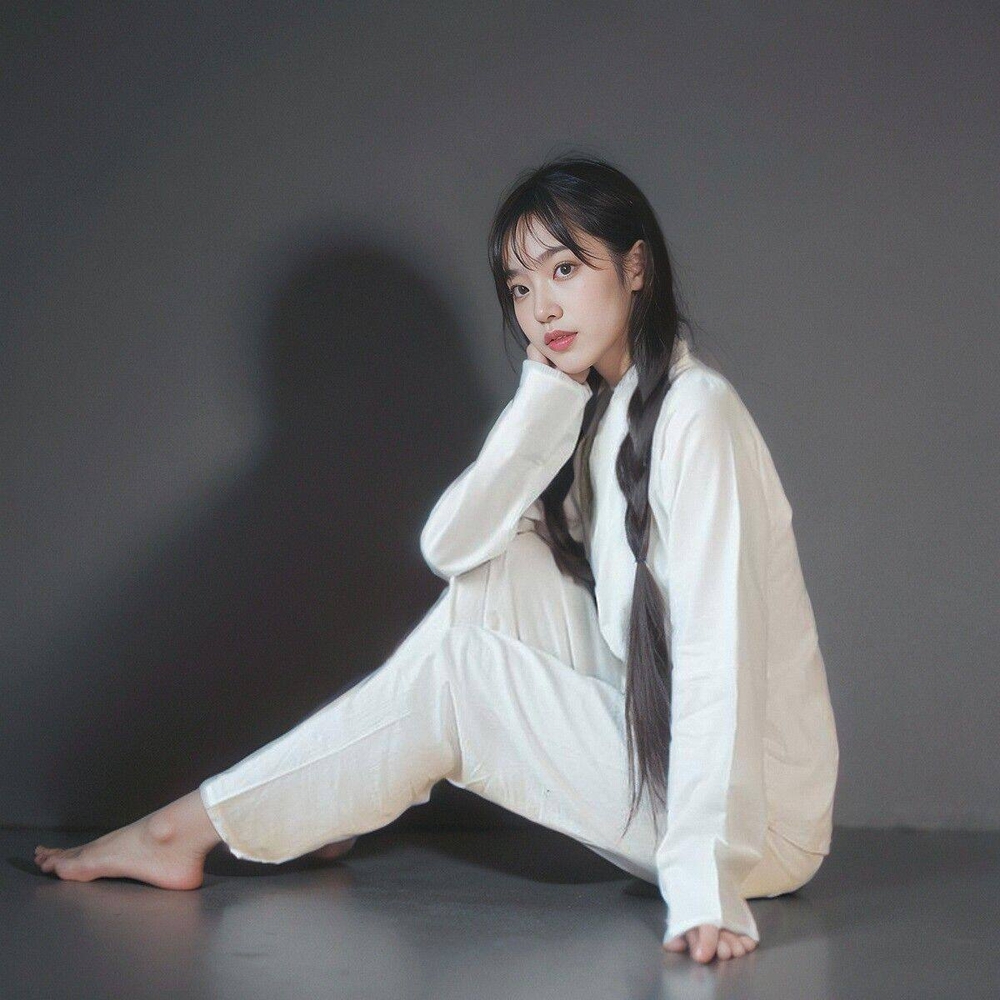 여성 생활한복 블라우스 저고리 면 개량한복 데일리 긴팔 당복 화이트 - 상세 이미지 4