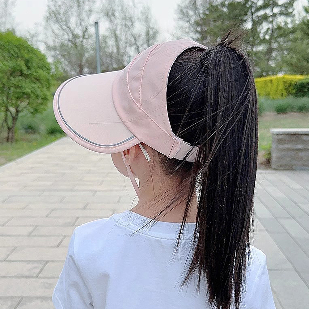 여자 모자 키즈 버킷 아동 썬 캡 여아 아이 초등 학생 바이저 맘 커플 차양 바이저 햇 이미지 8