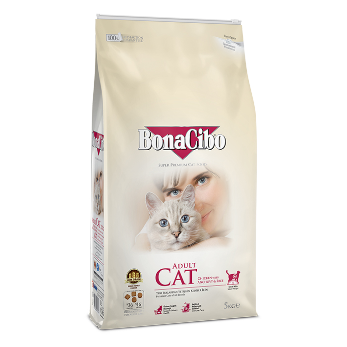 보나시보 슈퍼 프리미엄 고양이 건식 사료 치킨 엔초비_라이스, 5kg, 1개 - 상품 이미지