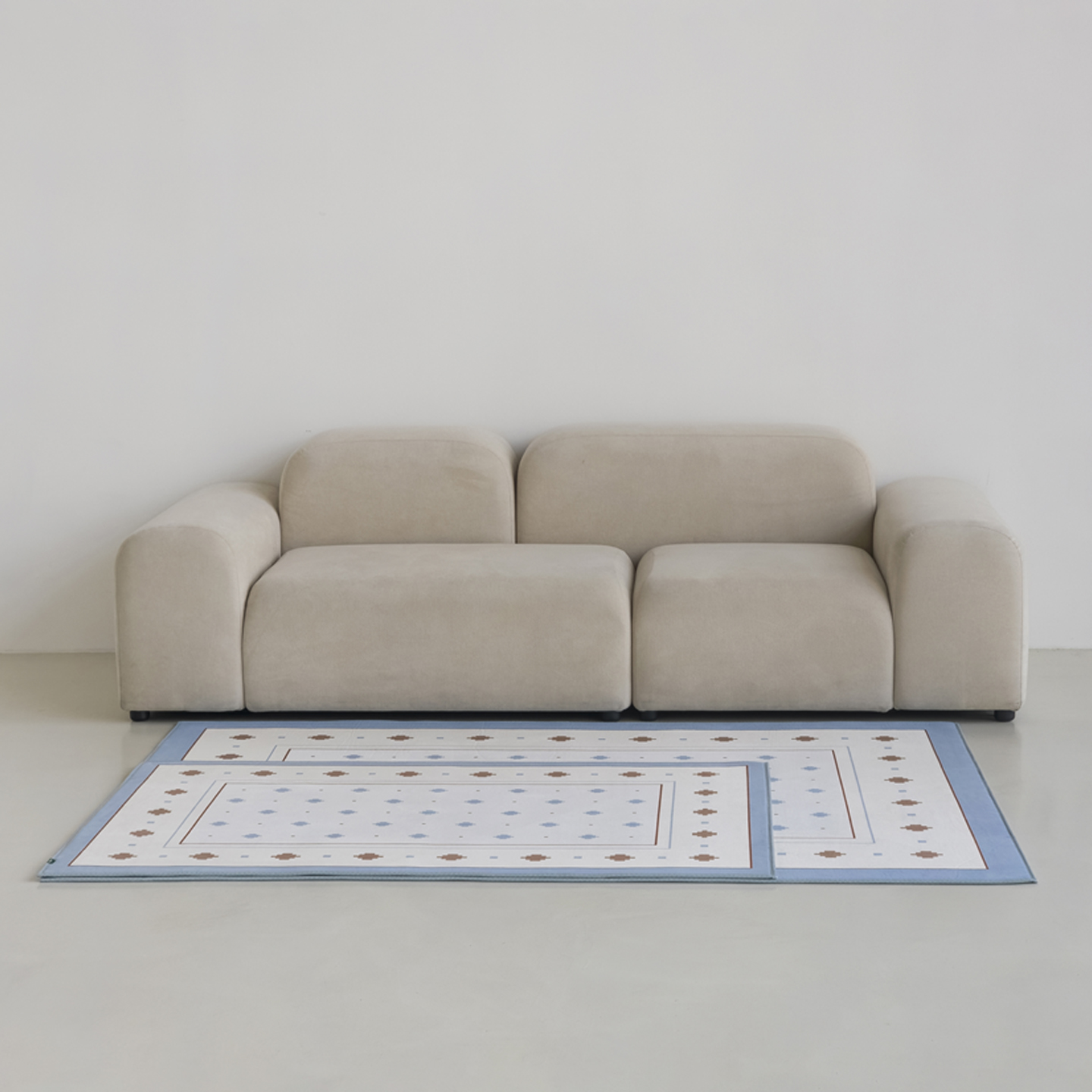 베니스맨션 소프티 발수 러그 사계절 단모 거실 침실 소프트 카페트 단일 색상, 100x150cm - 상세 이미지 2