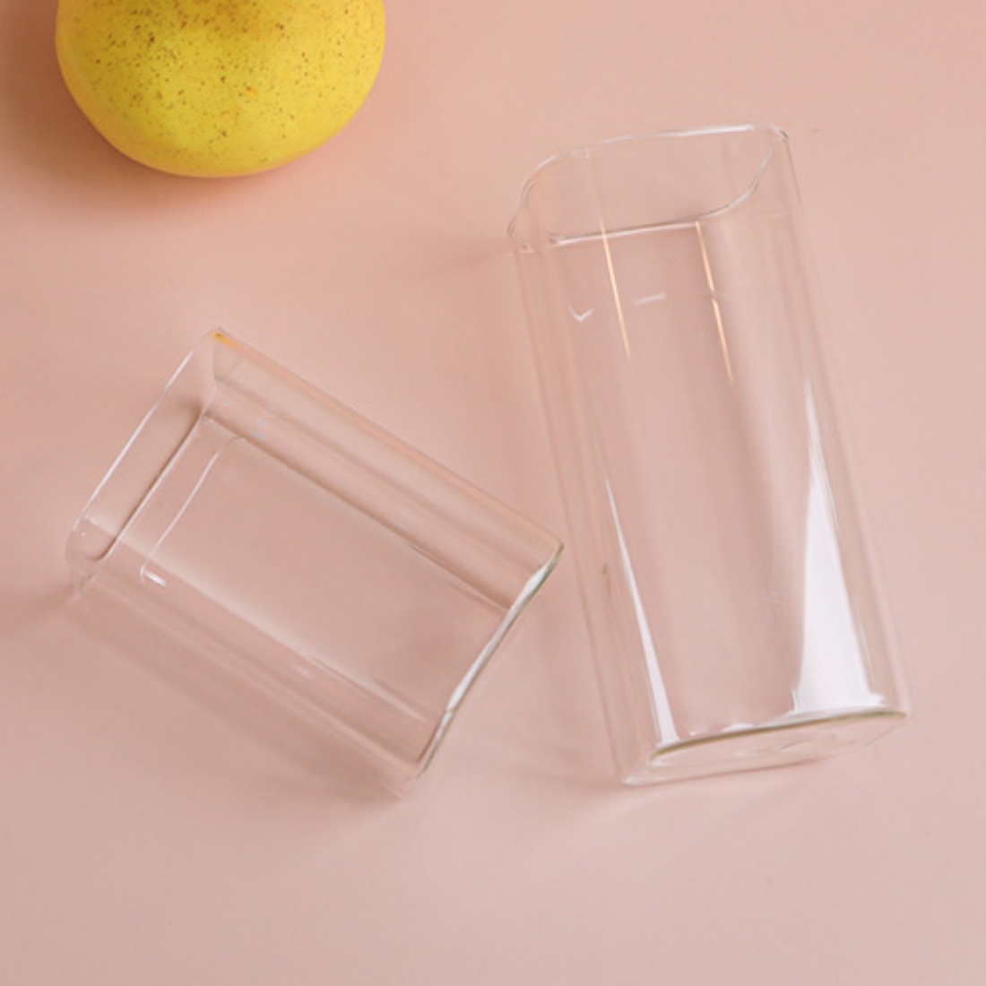 사각 일자 내열유리컵 아이스아메리카노 아인슈페너 플랫화이트 홈카페 유리잔 250ml, 1개 - 상세 이미지 5
