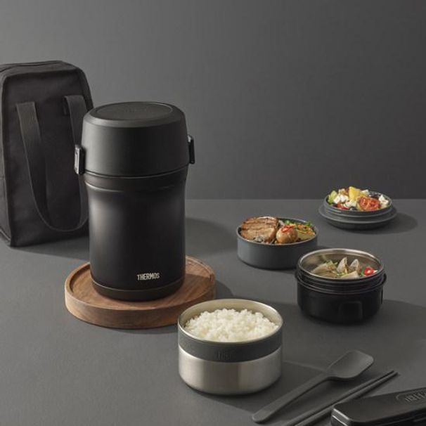 THERMOS 보온 도시락통 도시락 캠핑 학생 직장인용 크림화이트 885ml - 상세 이미지 2