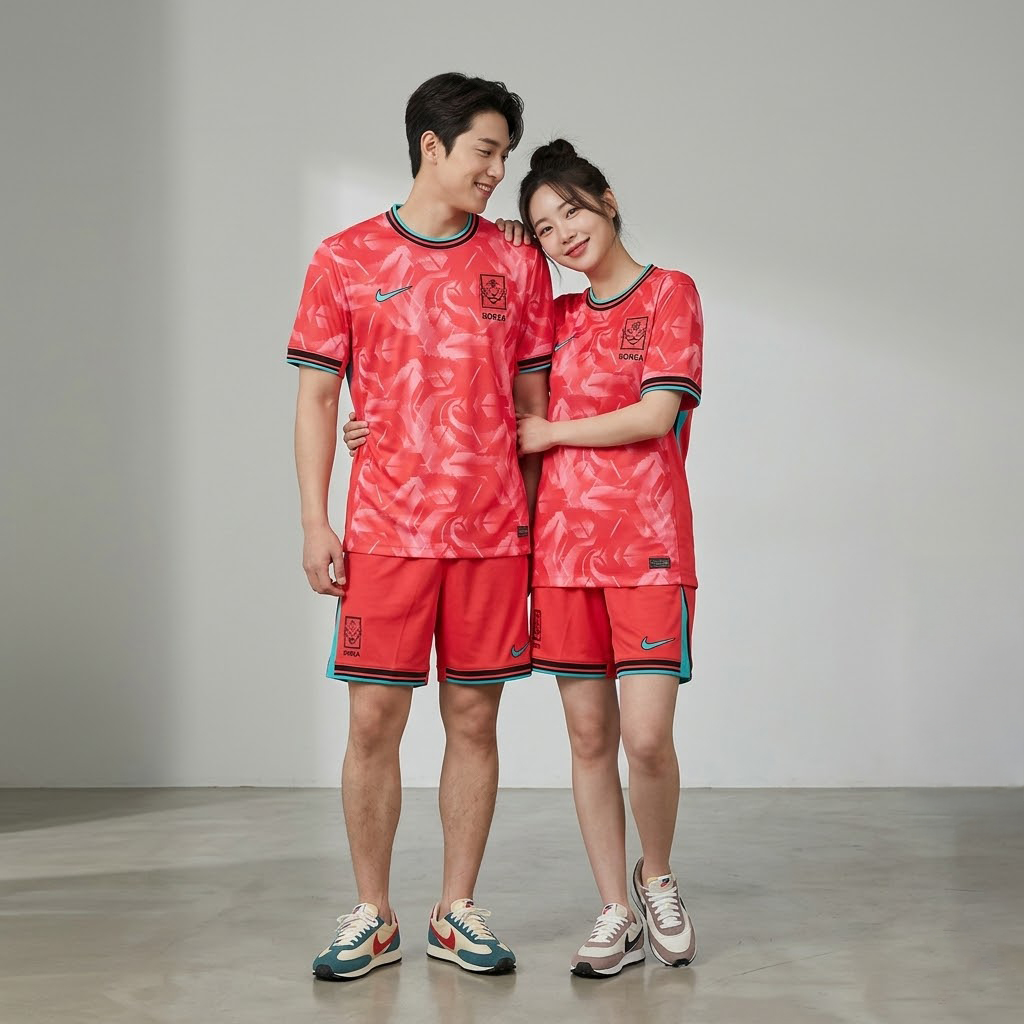 [국내매장판] 나이키 드라이핏 대한민국 국대 유니폼 커플 응원복 축구복 반팔 티셔츠 레드, 105(XL) - 상세 이미지 2