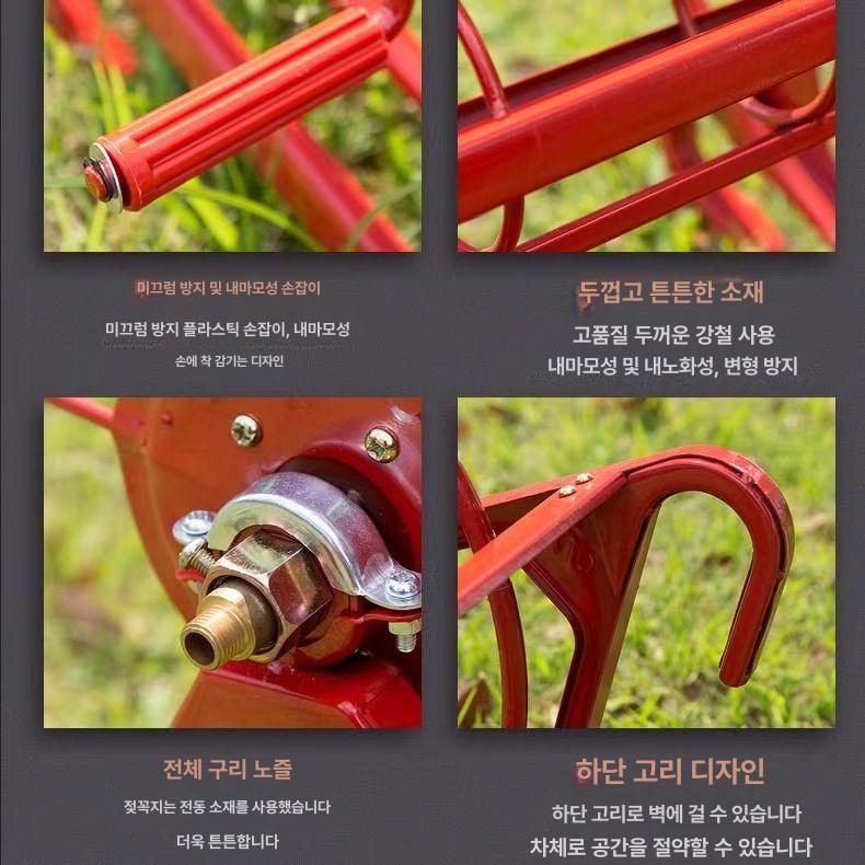 호스 농약 보관대 물 감는 릴호수 100미터 농업용 자동 호스감개 감기 - 상세 이미지 3