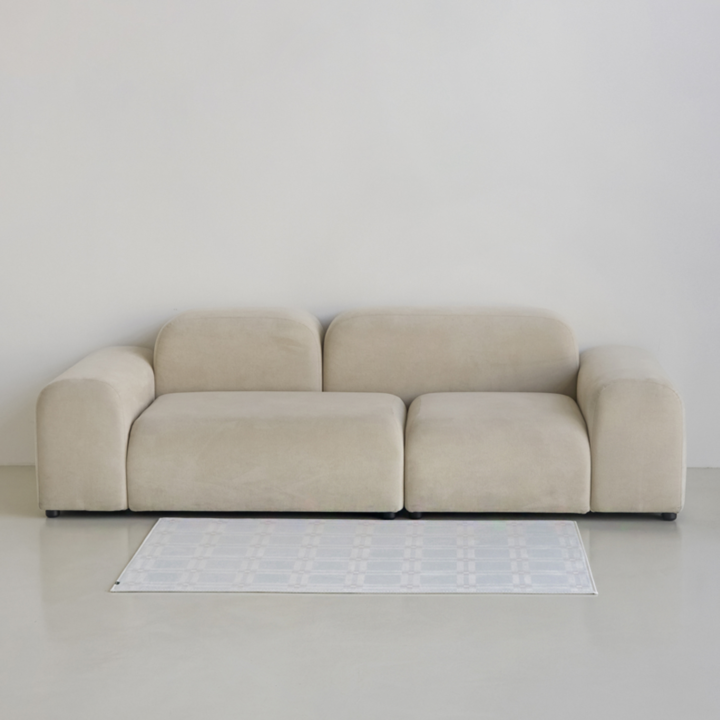 페어리타일 소프티 발수 러그 사계절 단모 거실 침실 소프트 카페트 단일 색상, 100x150cm - 상품 이미지