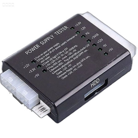 Coms PC 파워 서플라이 테스터기 고장유무확인 파워안정성테스트 PC조립공구