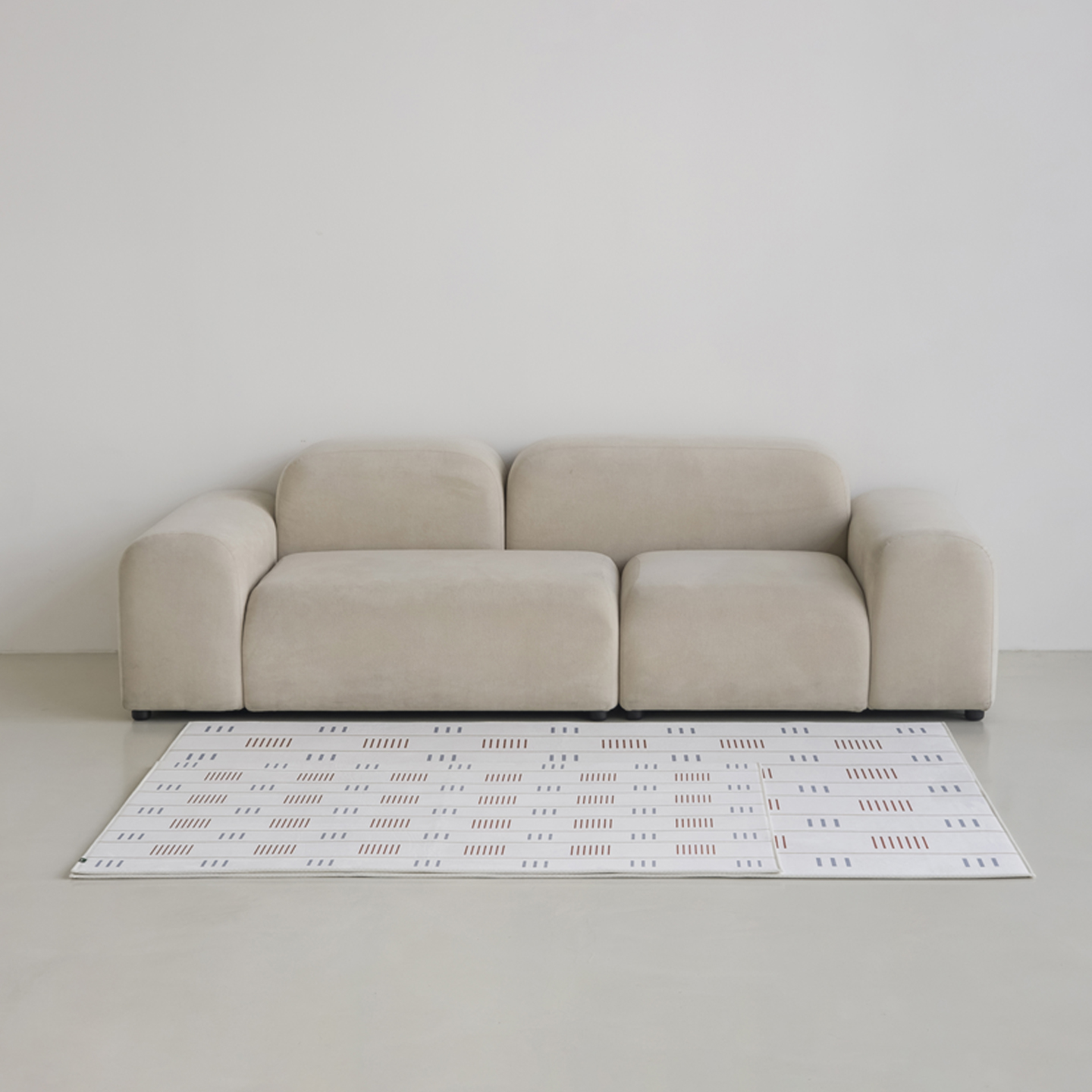 브릭샌드 소프티 발수 러그 사계절 단모 거실 침실 소프트 카페트 단일 색상, 170x230cm 이미지 6