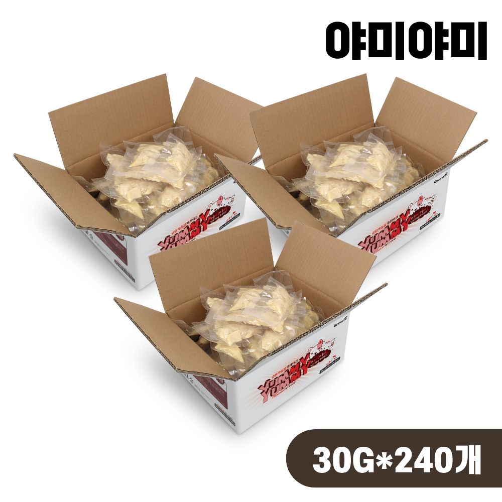 야미야미 닭가슴살 통살간식 후레이크, 30g, 240개 - 상품 이미지