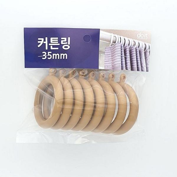 우드 커튼 링 글라이 커튼 후크링 집게 레일 고리 - 상품 이미지