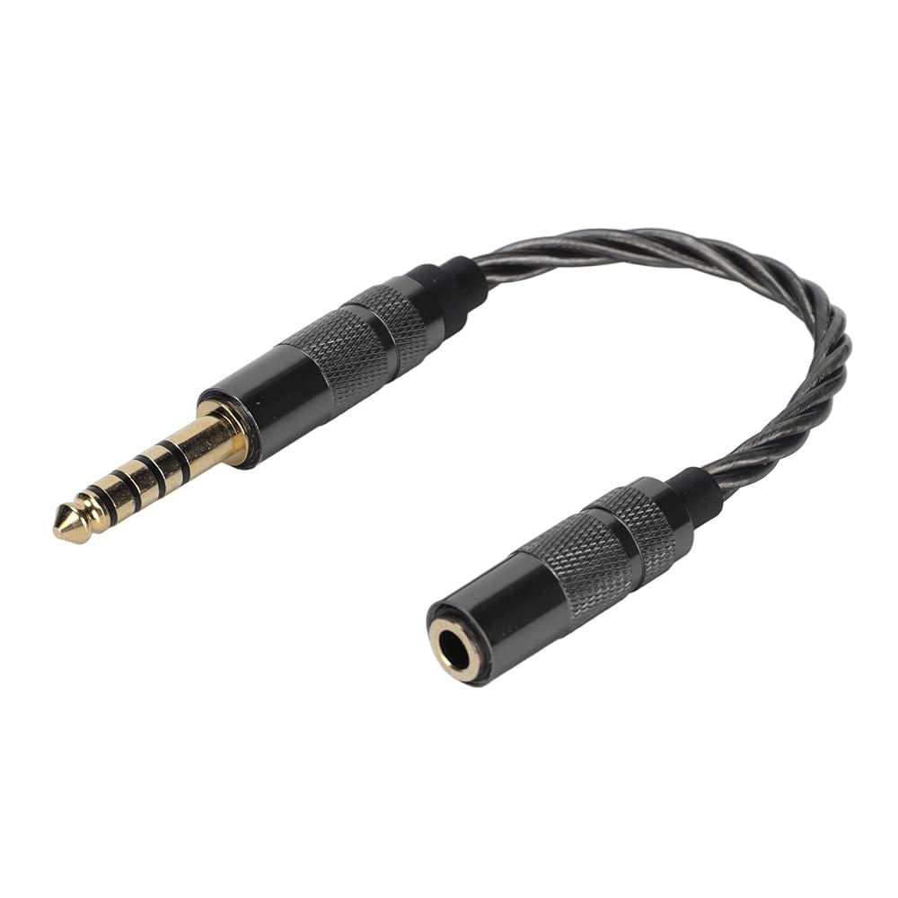 실버 도금 오디오 어댑터 케이블 4.4mm 밸런스 남-3.5mm 스테레오 여 헤드폰 - NW u2011ZX507 DMP u2011Z1 u2011ZX300A u2011WM1Z - 상품 이미지