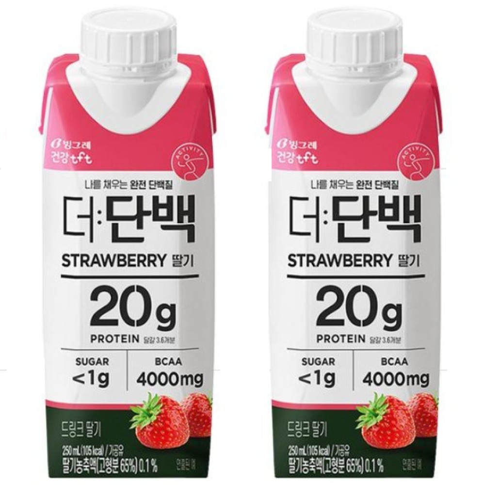 프로틴 드링크 딸기, 250ml, 18개 - 상품 이미지