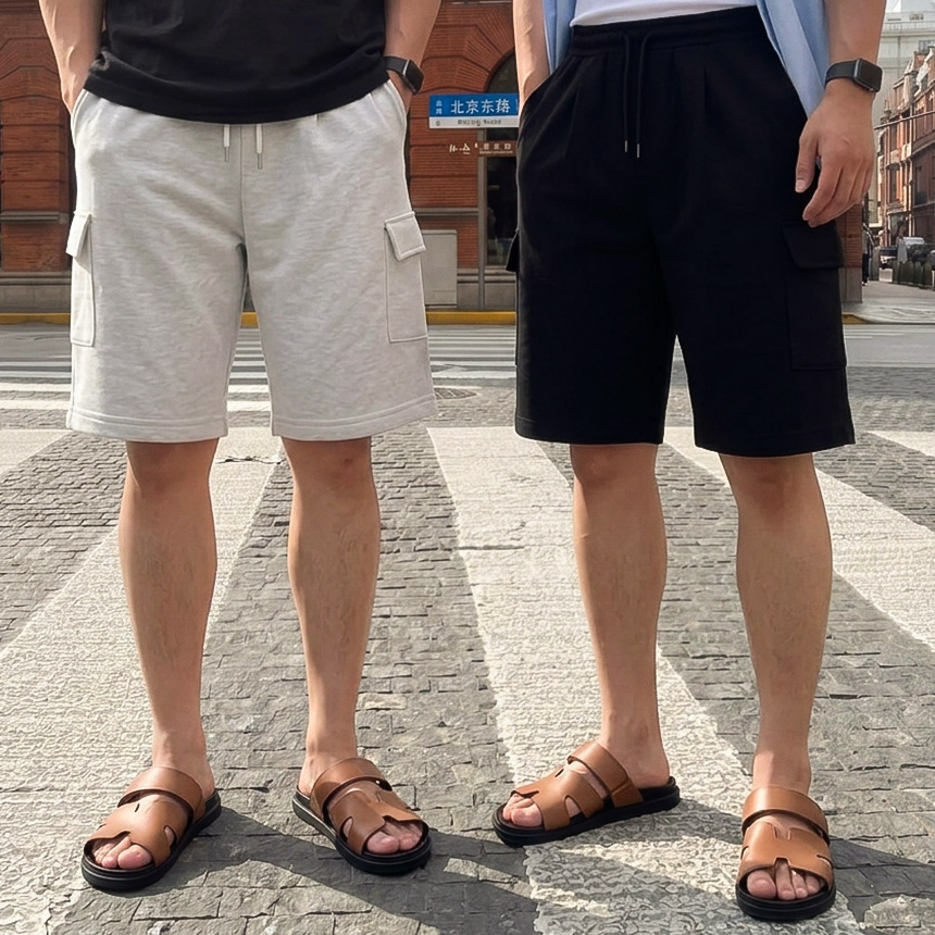 1+1 빅사이즈반바지 남자버뮤다반바지 남자버뮤다팬츠 - 상품 이미지