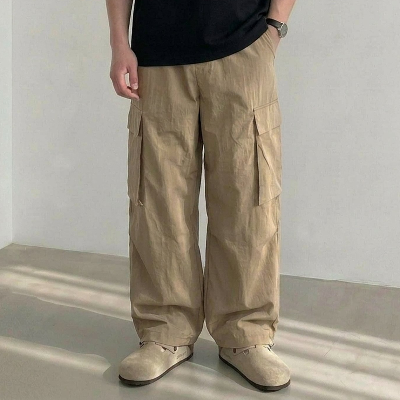 1+1 나일론바지 건빵바지 벌룬팬츠 카고바지 - 상세 이미지 5