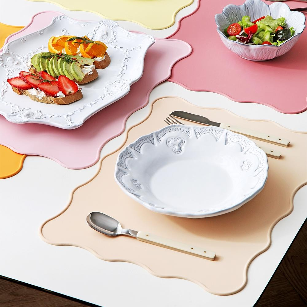 사각 실리콘 테이블 패드 식탁매트 방수 깔개 티매트 개인식탁보 깔판 인테리어 받침대 - 상세 이미지 5