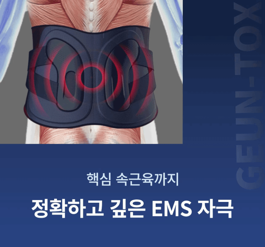 근톡스 EMS 허리 마사지기 안마기 복부 근막마사지기 저주파기 판매처 상세 정보 이미지 4