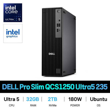 DELL IT_ DELL Pro Slim QCS1250 Ultra5 235 RAM 32GB/SSD 2TB교체 재고보유