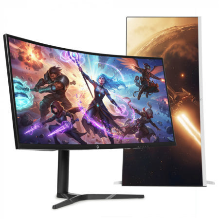 래안텍 PANTHEON CQA34C80SM 블랙 FastVA 180 UWQHD USB-C 멀티스탠드 무결점/ M