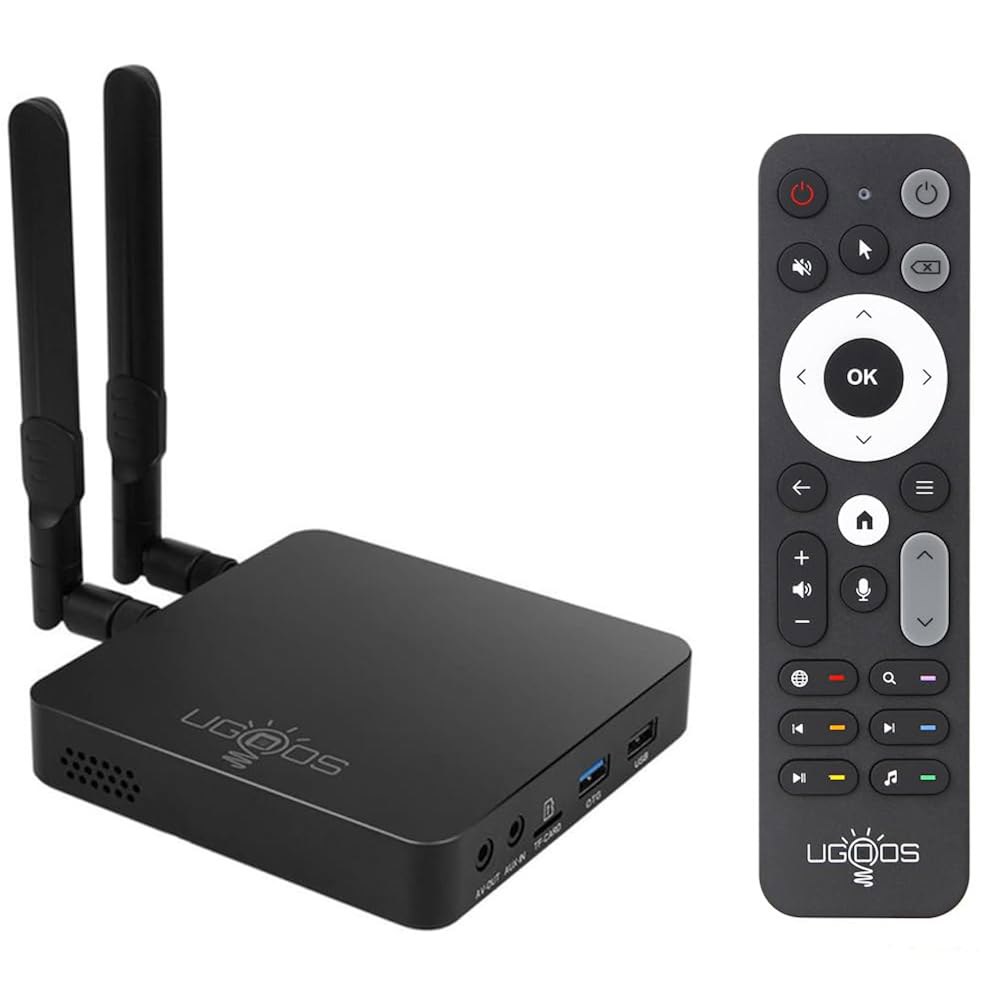 Ugoos AM6B Plus TV 박스 Amlogic S922X-J Android 9.0 DDR4 4GB RAM 32GB ROM WiFi6 1000M 이더넷 USB 3.0 BT5. - 상품 이미지